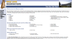 Desktop Screenshot of basslakereservations.com