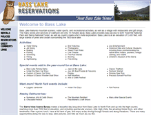 Tablet Screenshot of basslakereservations.com